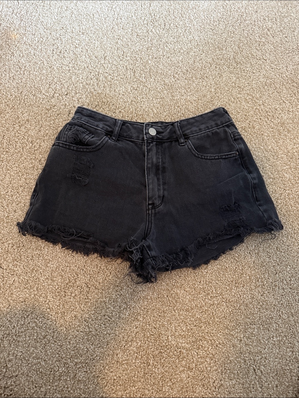 High rise festival jean shorts